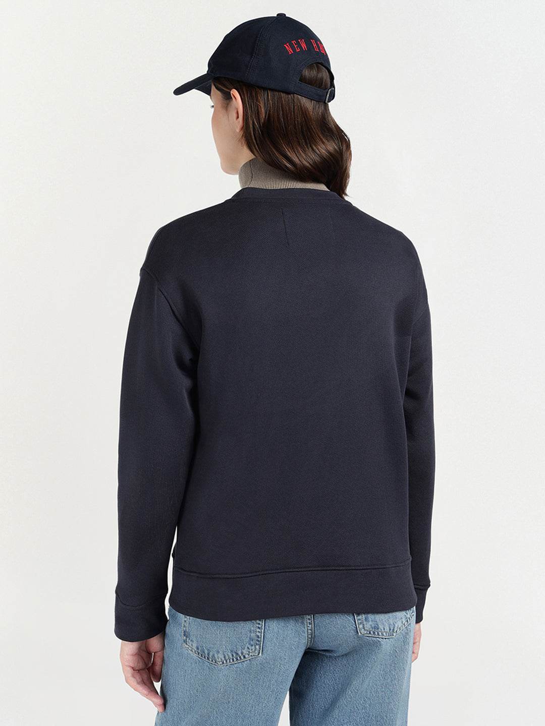 Gant Women Blue Graphic Crew Neck Sweatshirt