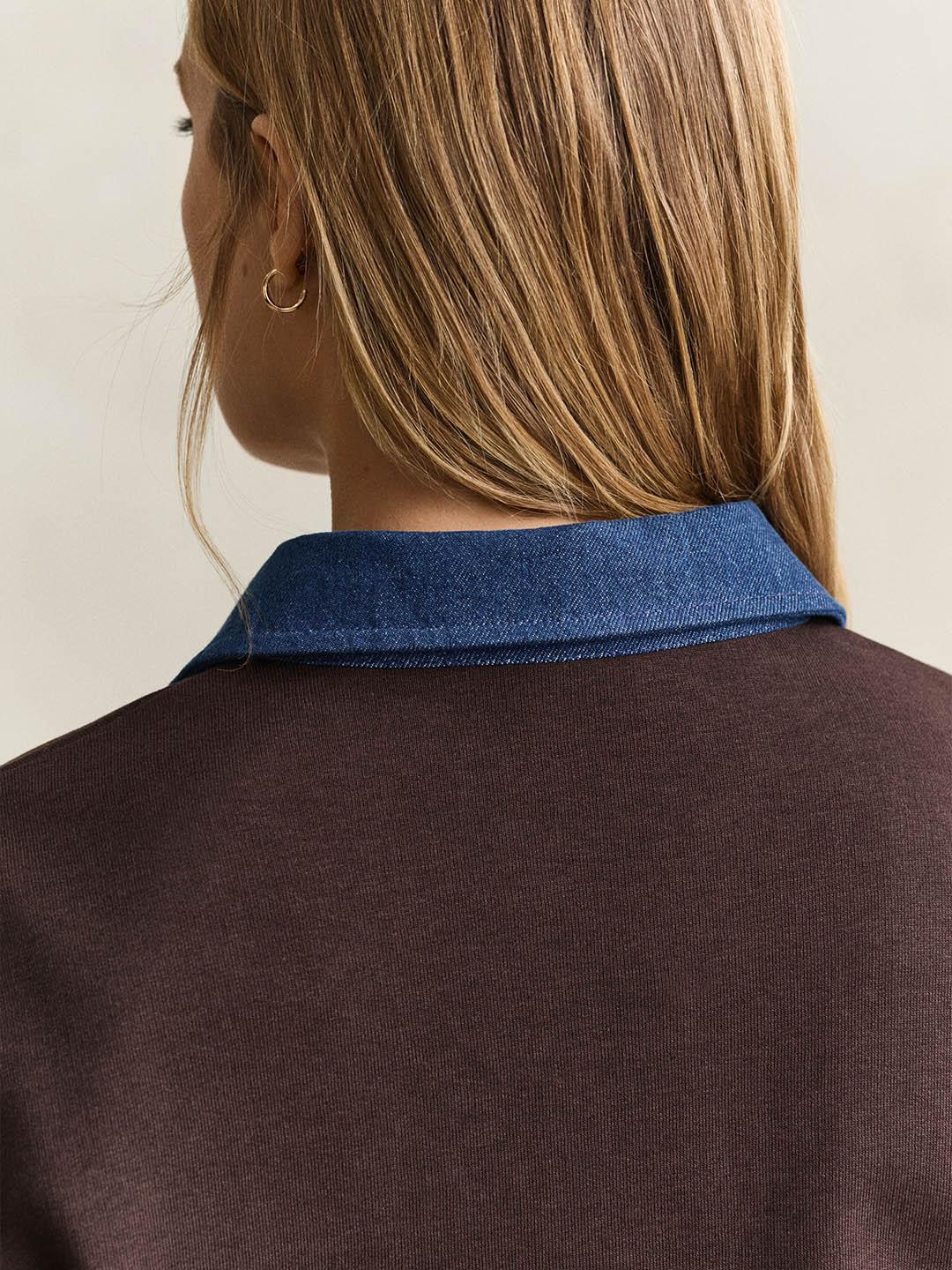 Gant Women Brown Solid Relaxed Fit Sweater