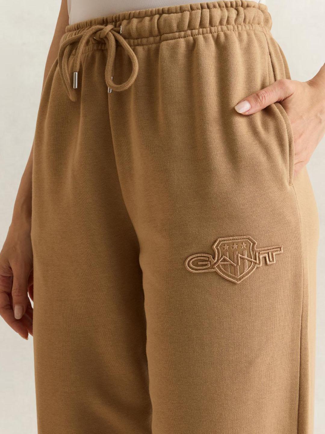 Gant Women Brown Solid Regular Fit Sweatpant