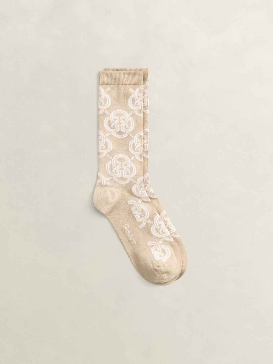 Gant Women Beige Printed Socks
