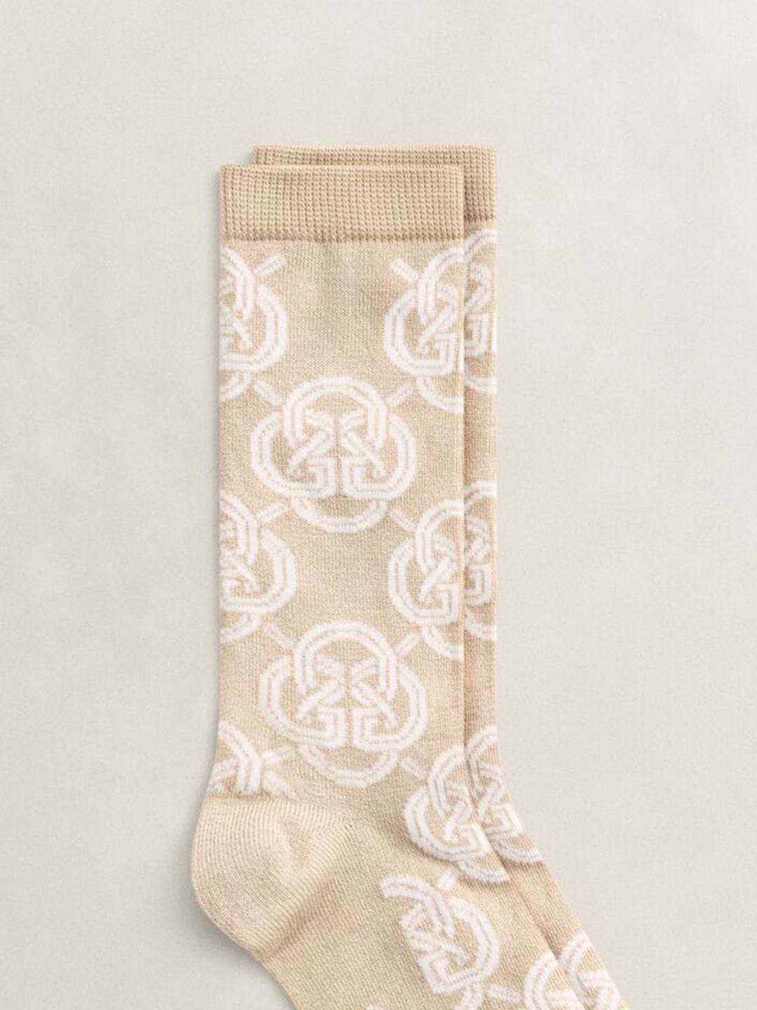 Gant Women Beige Printed Socks