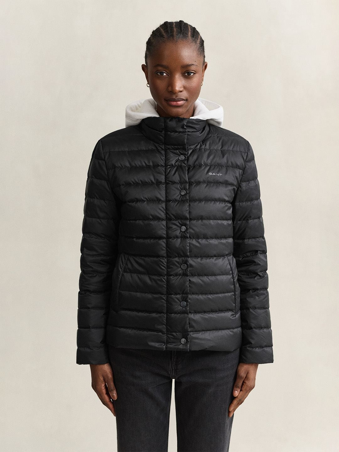 Gant Women Black Quilted Regular Fit Puffer Jacket