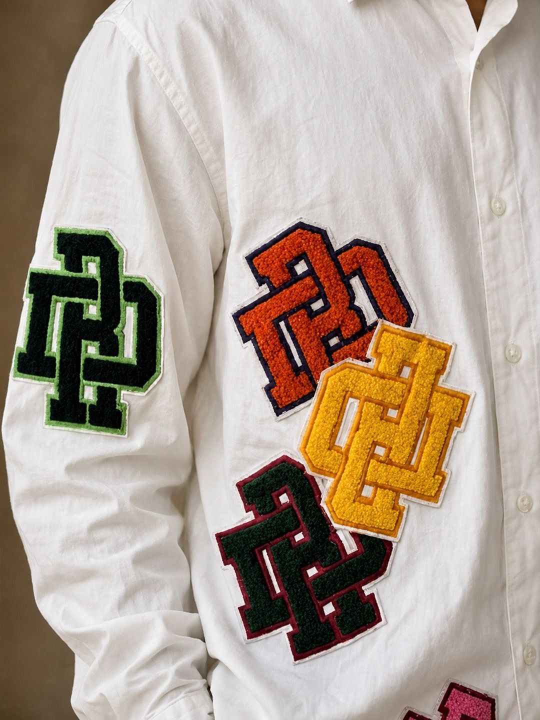 House Of Rohit Doshi Men White Embroidered Slim Fit Shirt