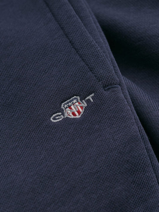 Gant Boys Blue Regular Fit Solid Sweatpant