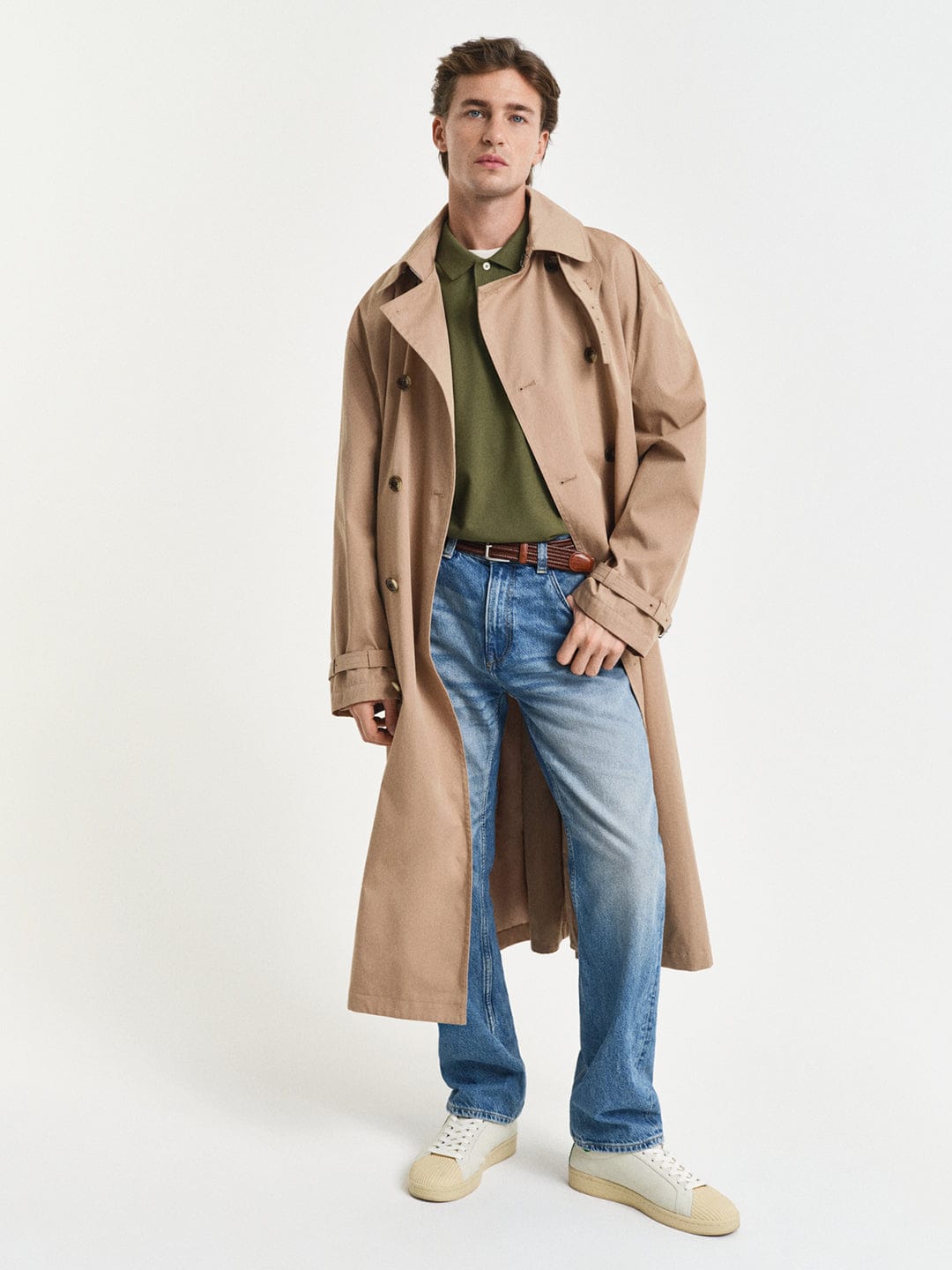 Gant Men Green Solid Polo Tshirt