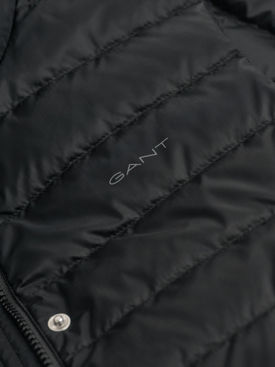 Gant Women Black Solid Stand Collar Jacket