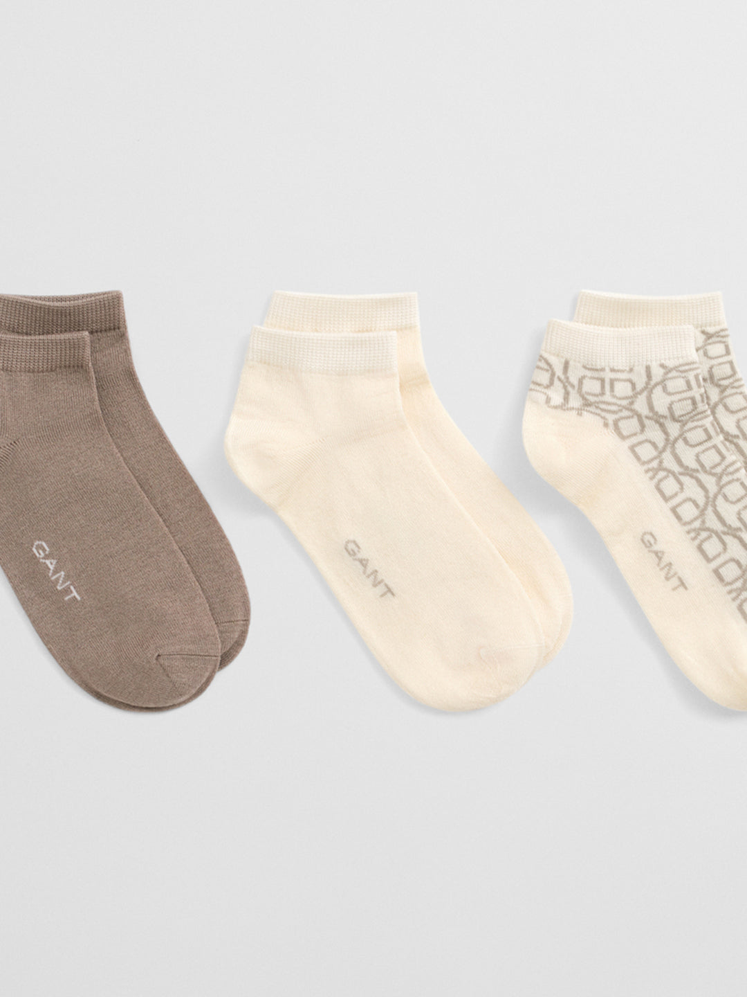 Gant Women Cream Jacquard Socks