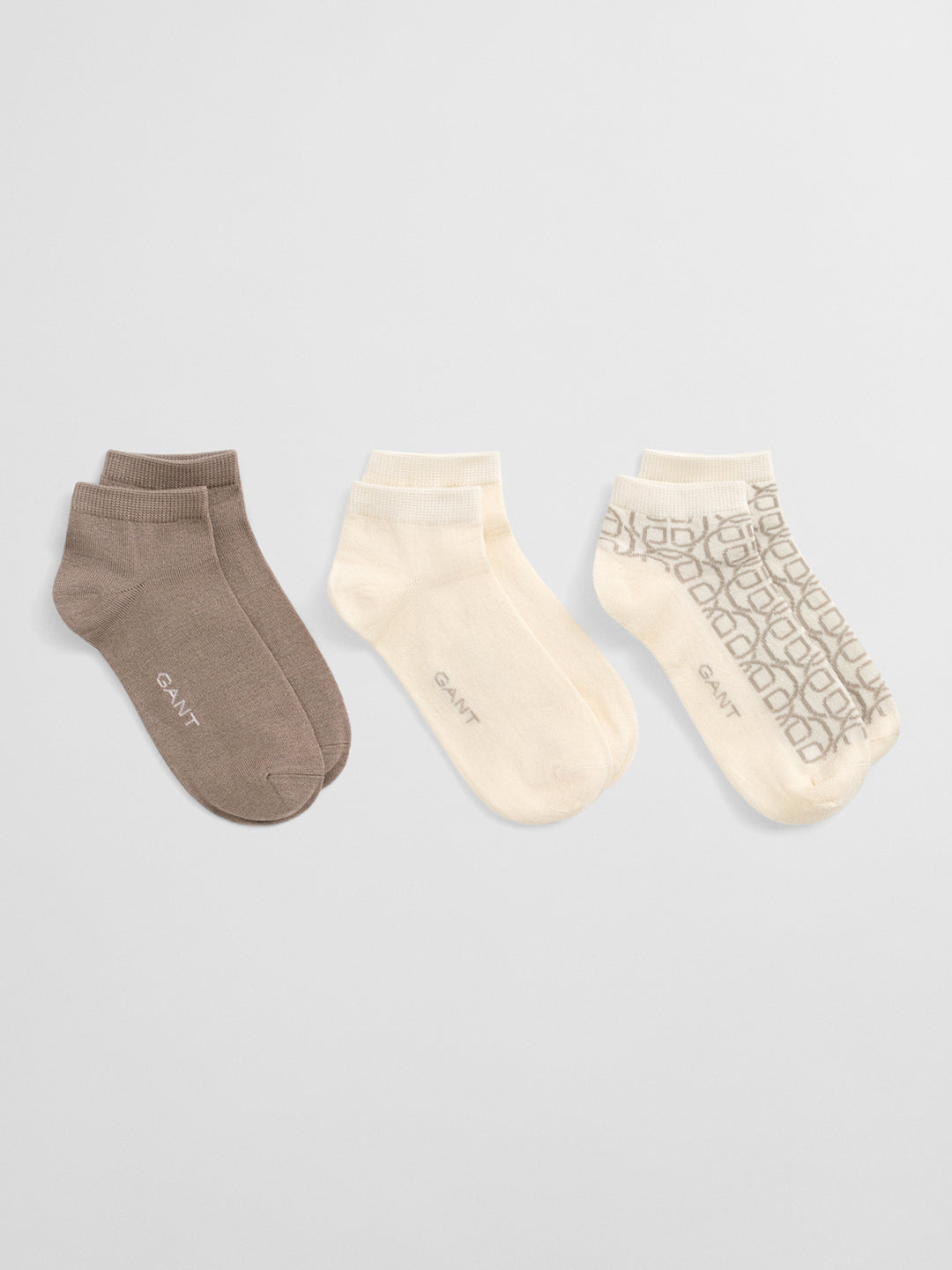 Gant Women Cream Jacquard Socks