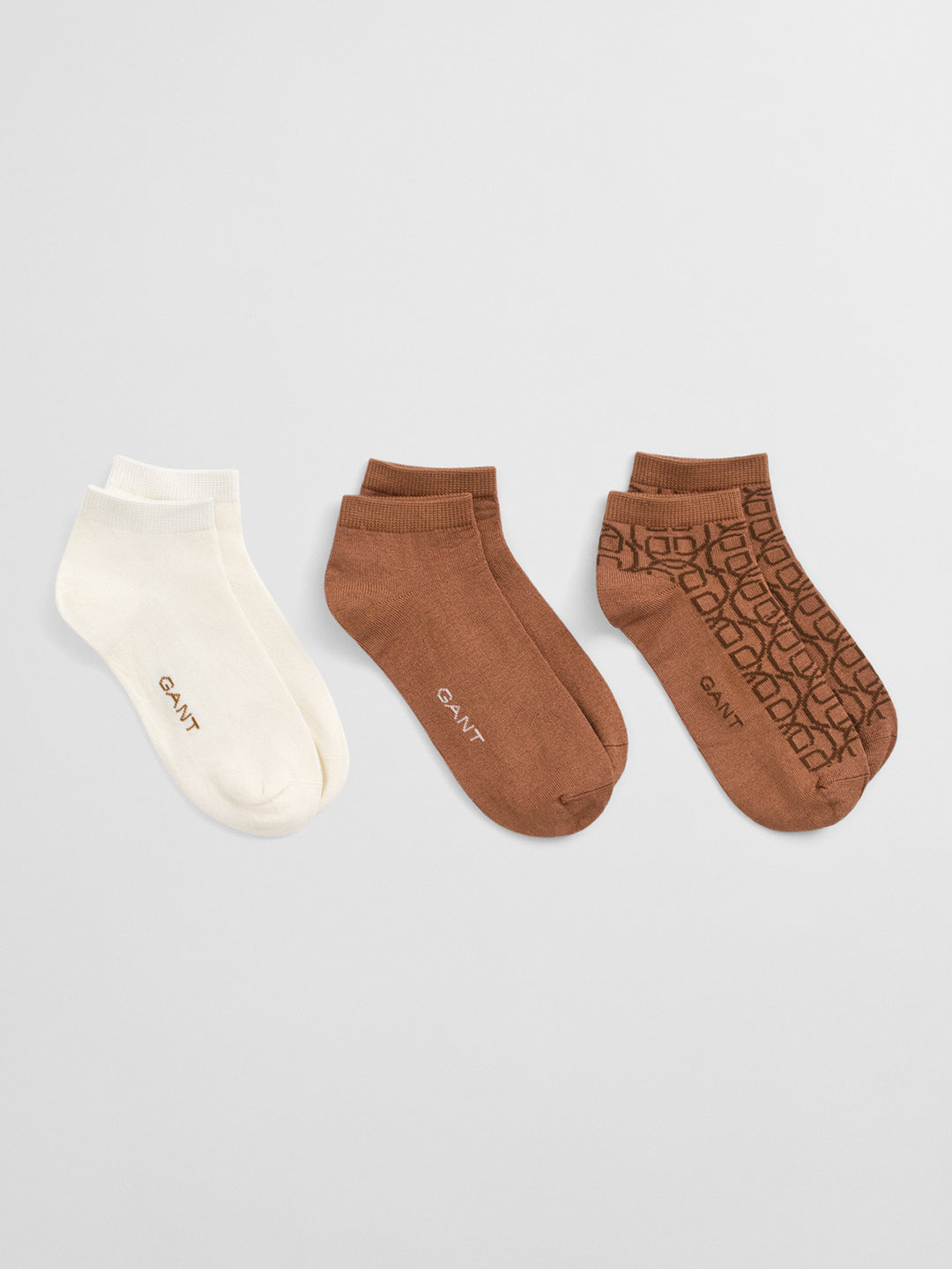 Gant Women Brown Jacquard Socks