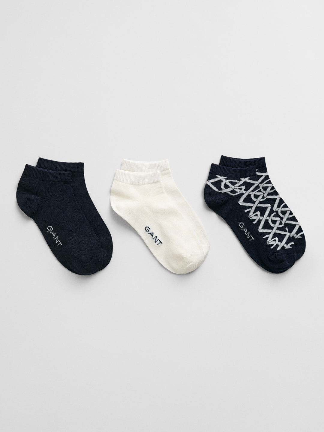 Gant Women Blue Jacquard Socks