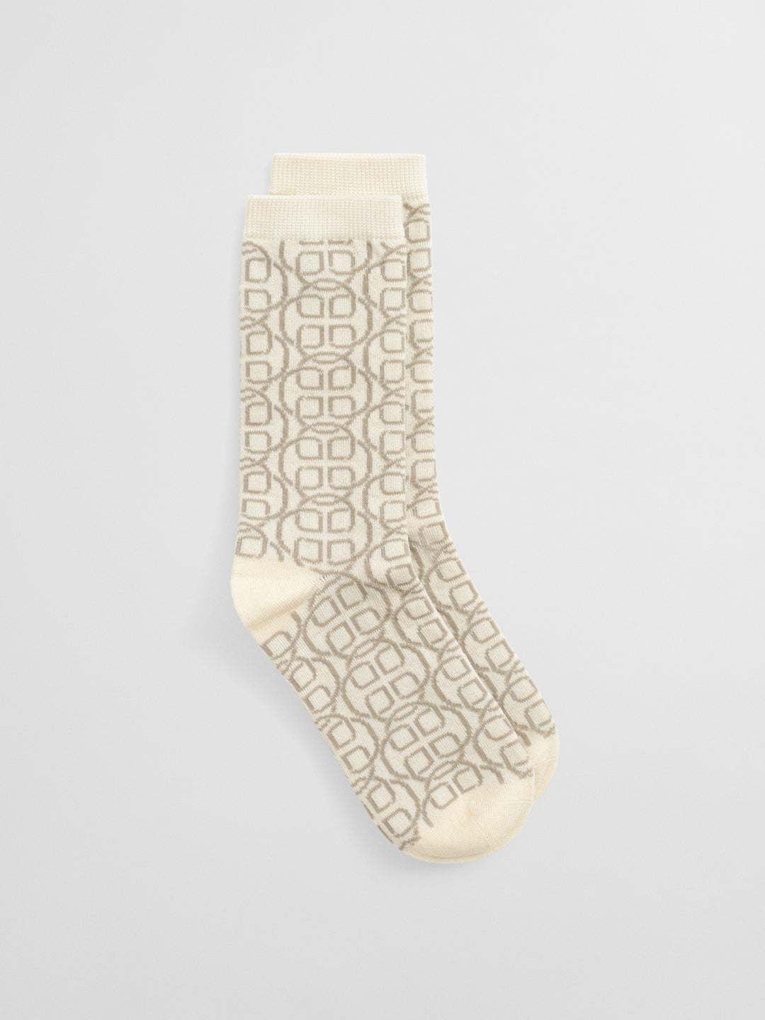 Gant Women Cream Jacquard Socks