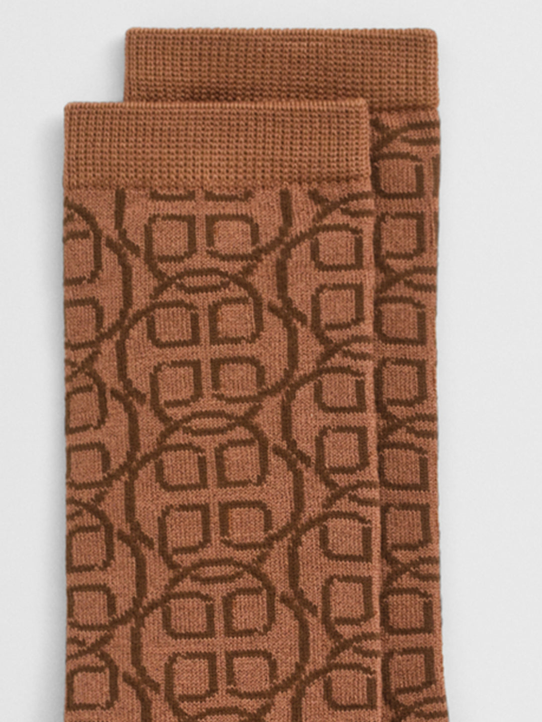 Gant Women Brown Jacquard Socks