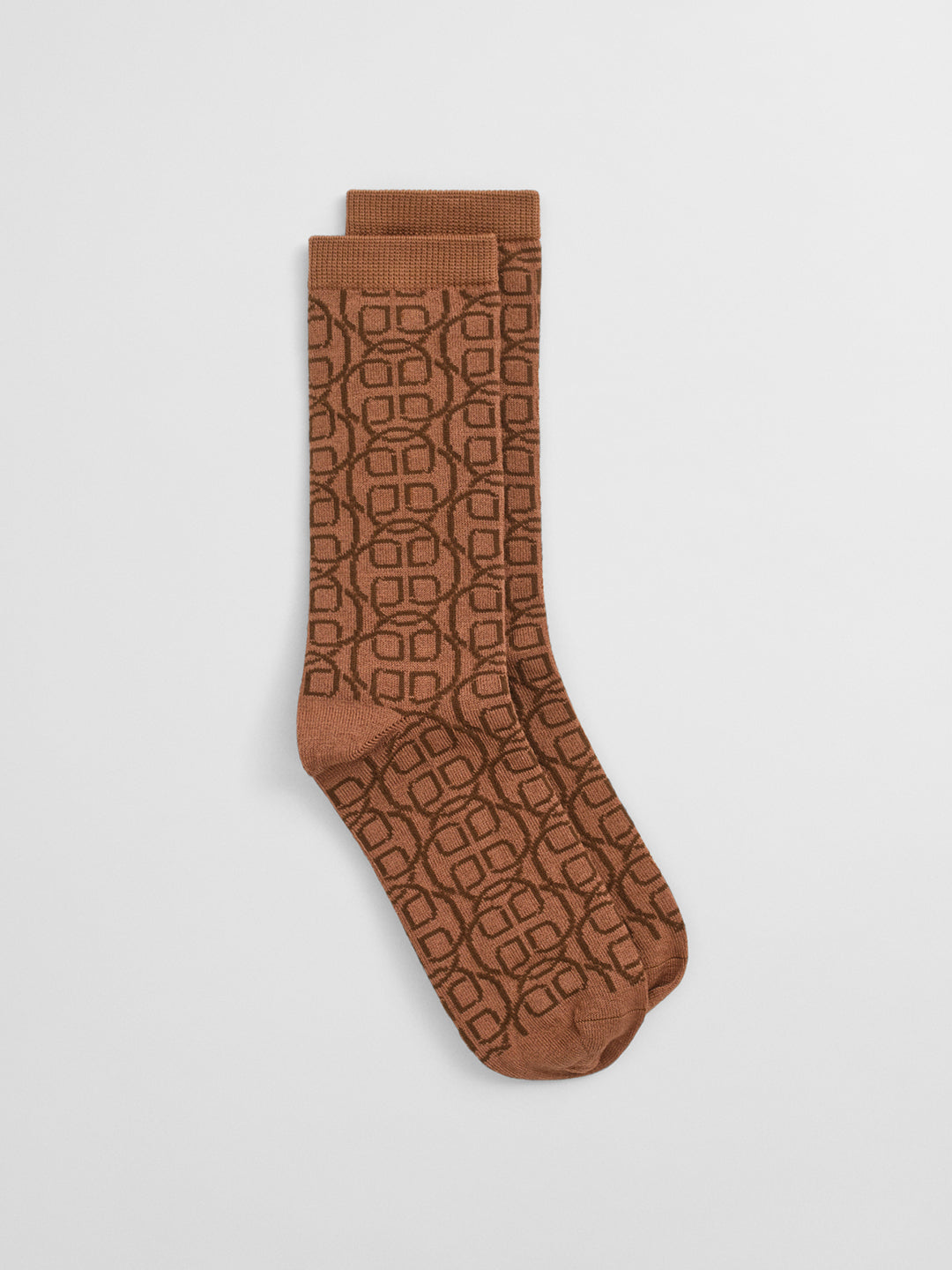 Gant Women Brown Jacquard Socks