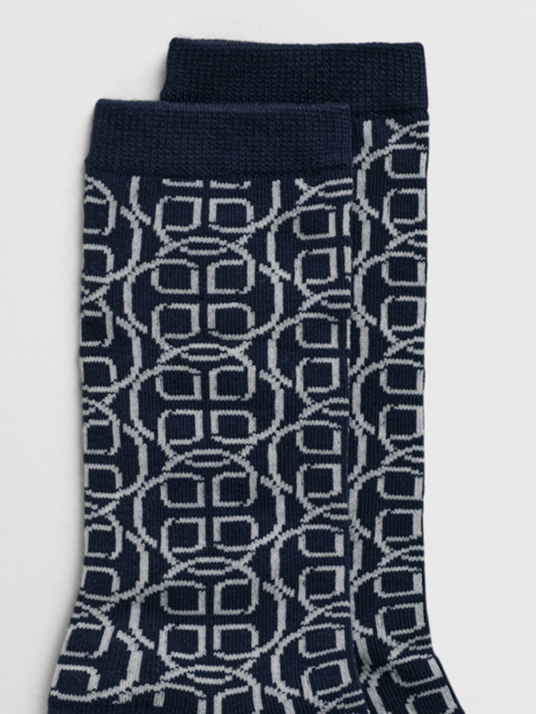 Gant Women Blue Jacquard Socks