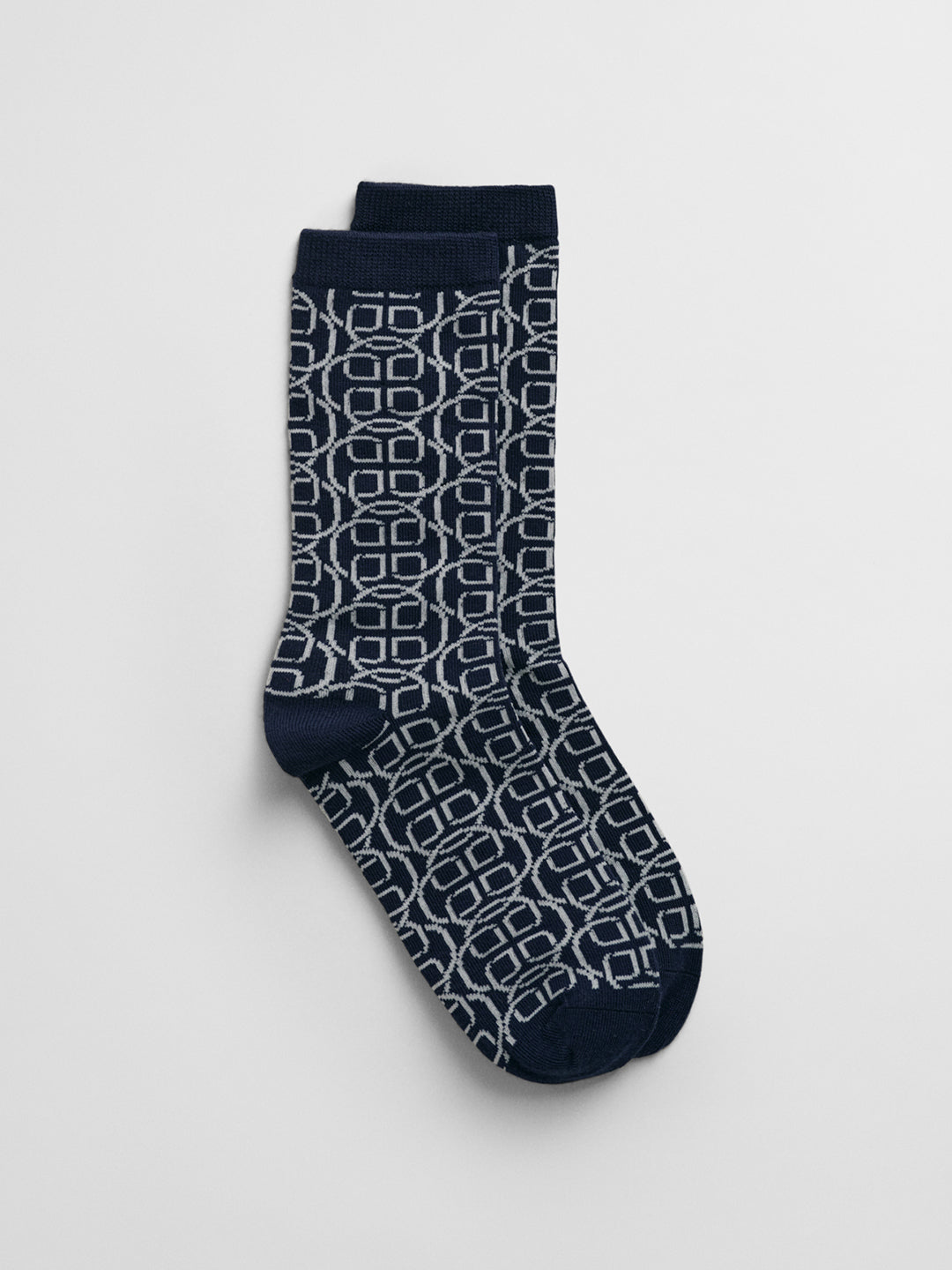Gant Women Blue Jacquard Socks