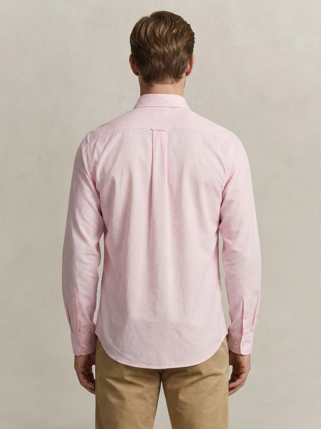 Gant Men Pink Solid Regular Fit Classic Poplin Shirt