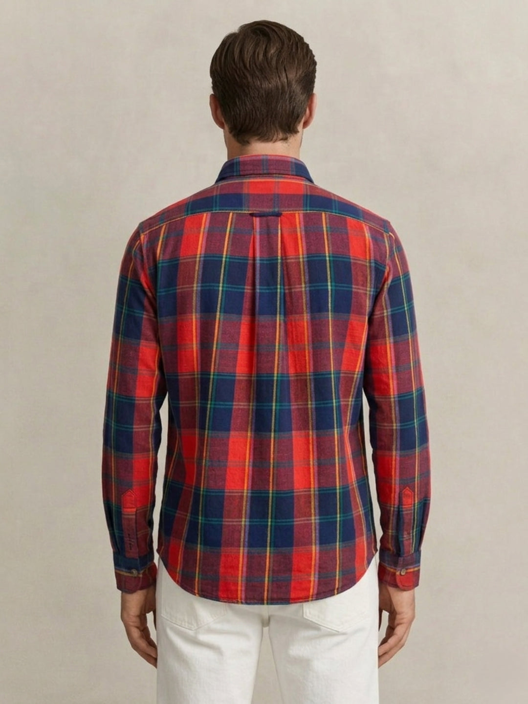 Gant Men Multicolor Checked Regular Fit Pure Cotton Shirt