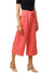 Elle Women Coral Solid Flared Fit Trouser