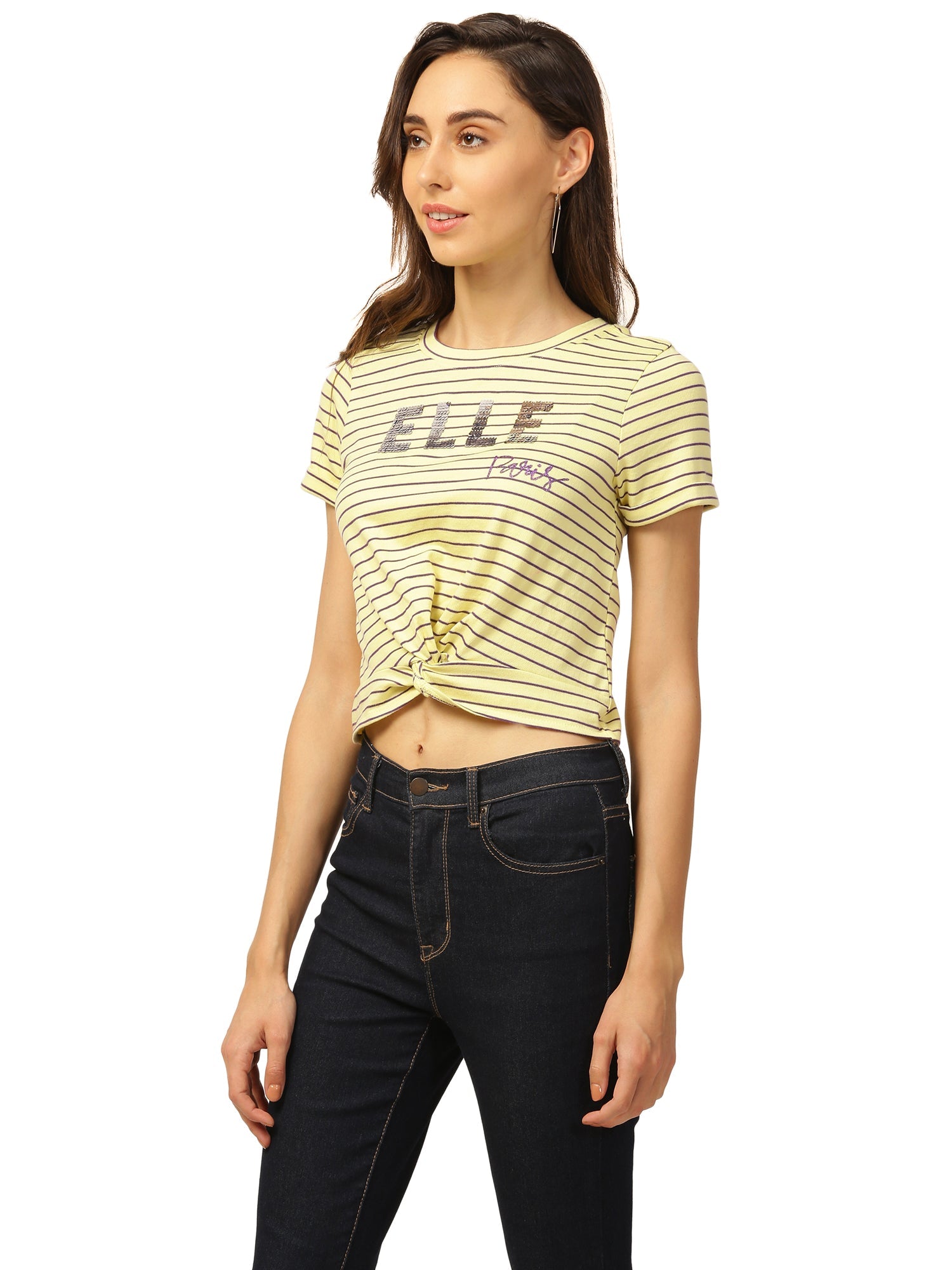 Elle Women Yellow Tshirt