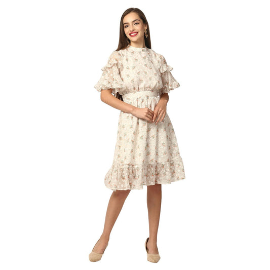 Elle Women Cream Dress