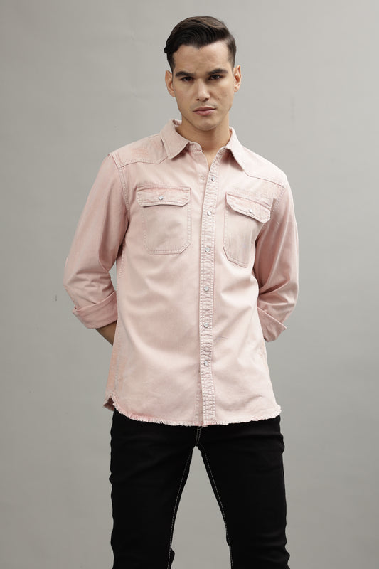 True Religion Pink Fashion Regular Fit Shirt