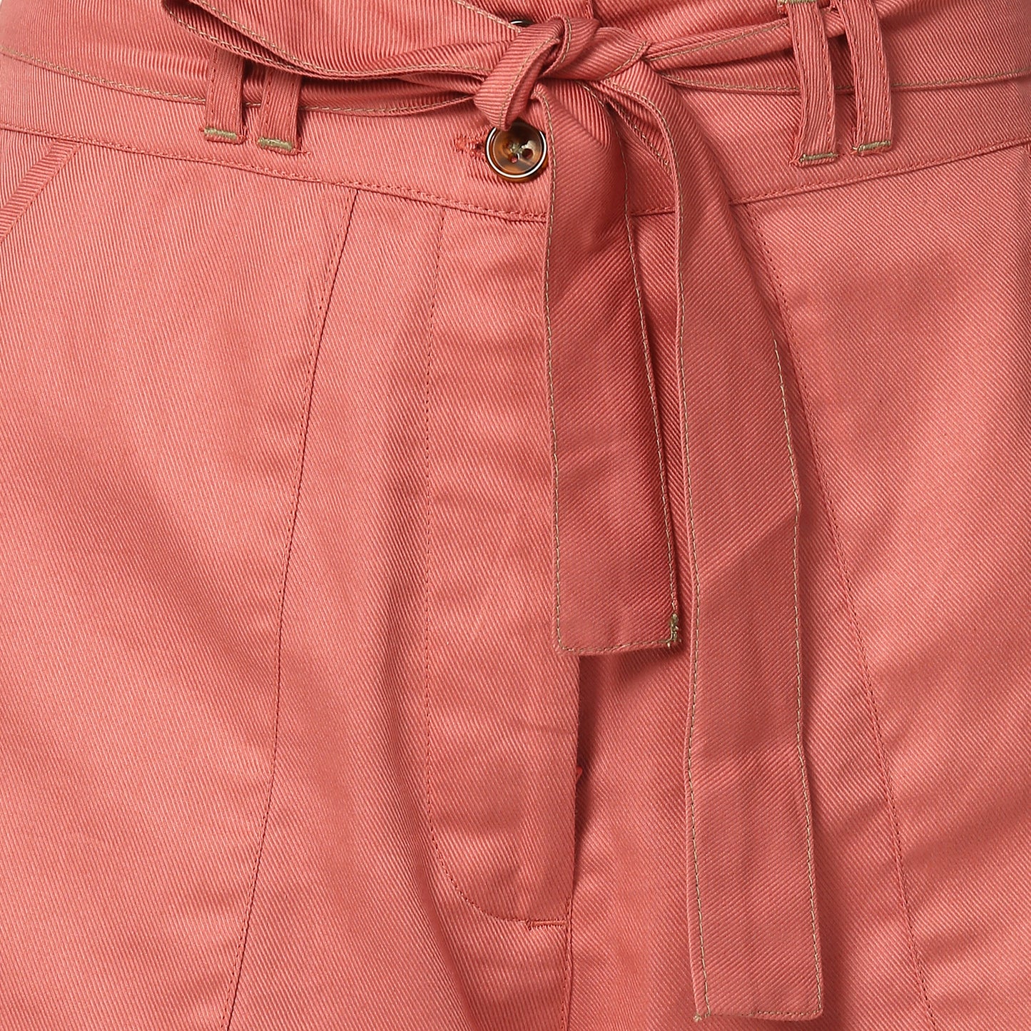 Elle Women Coral Solid Regular Fit Shorts