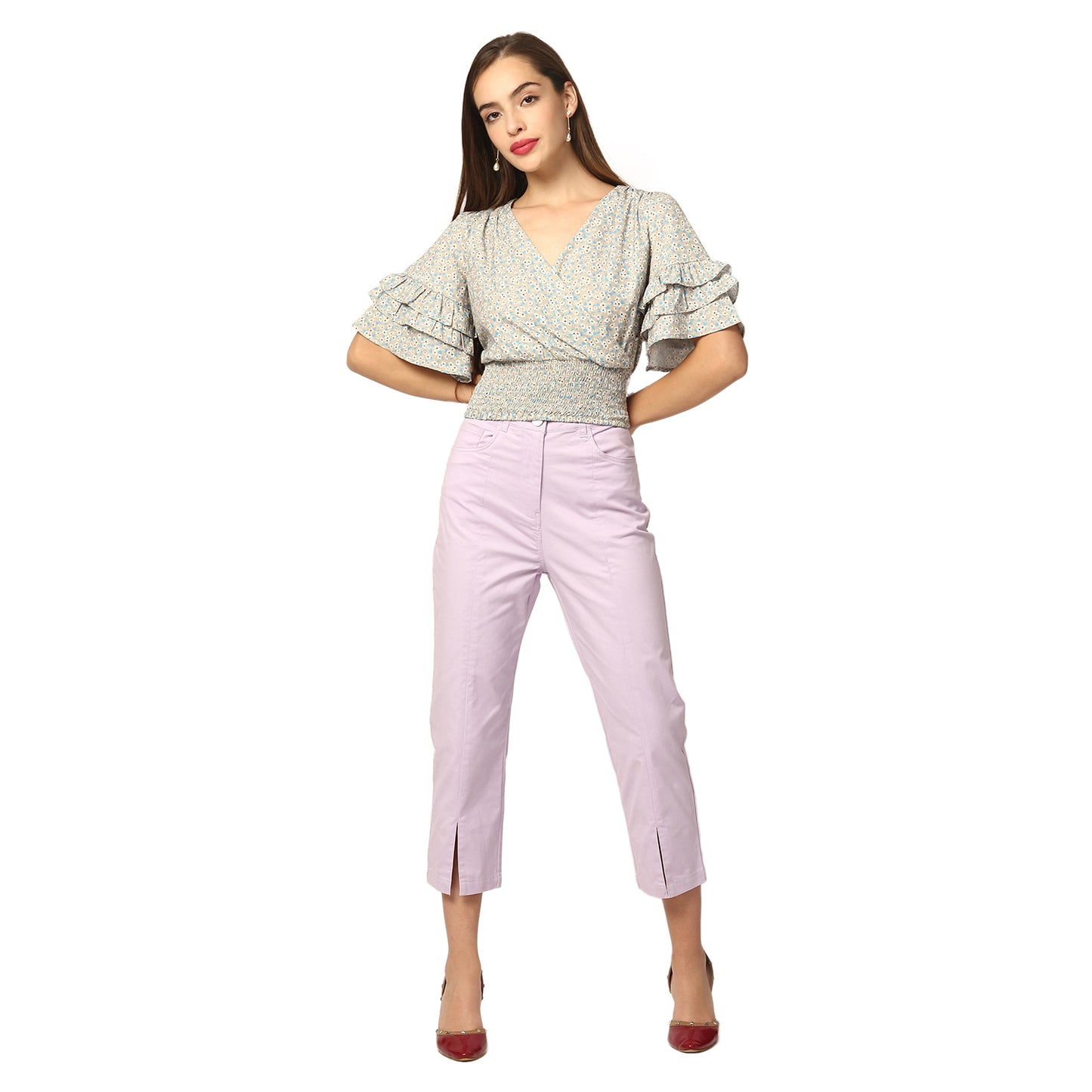 Elle Women Multi Printed Round Neck Top