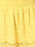 Elle Women Yellow Embroidered Regular Fit Skirt