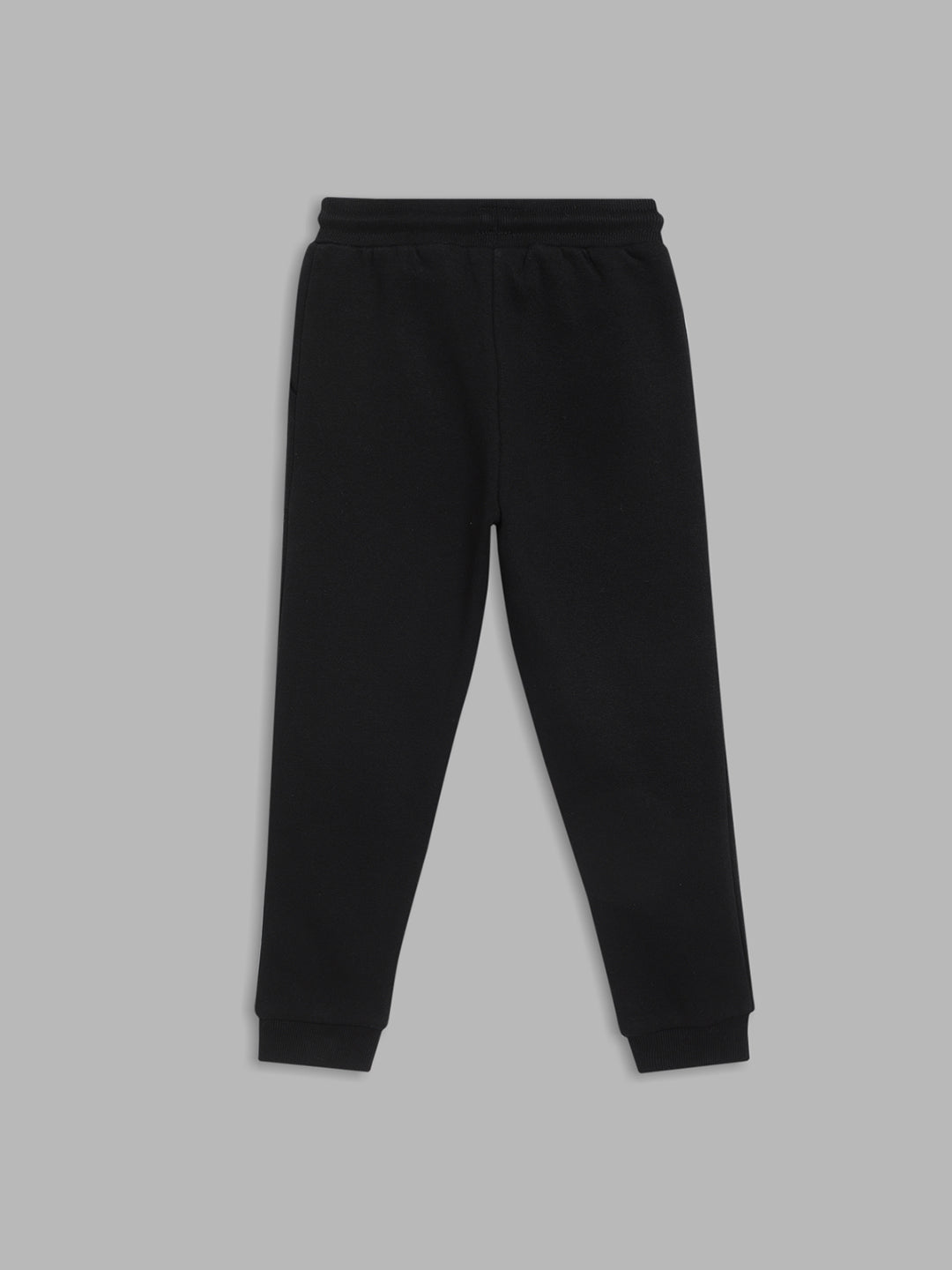 Blue Giraffe Girls Black Printed Regular Fit Sweatpant