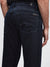 7 For All Mankind Men Navy Blue Slim Straight Fit Jeans