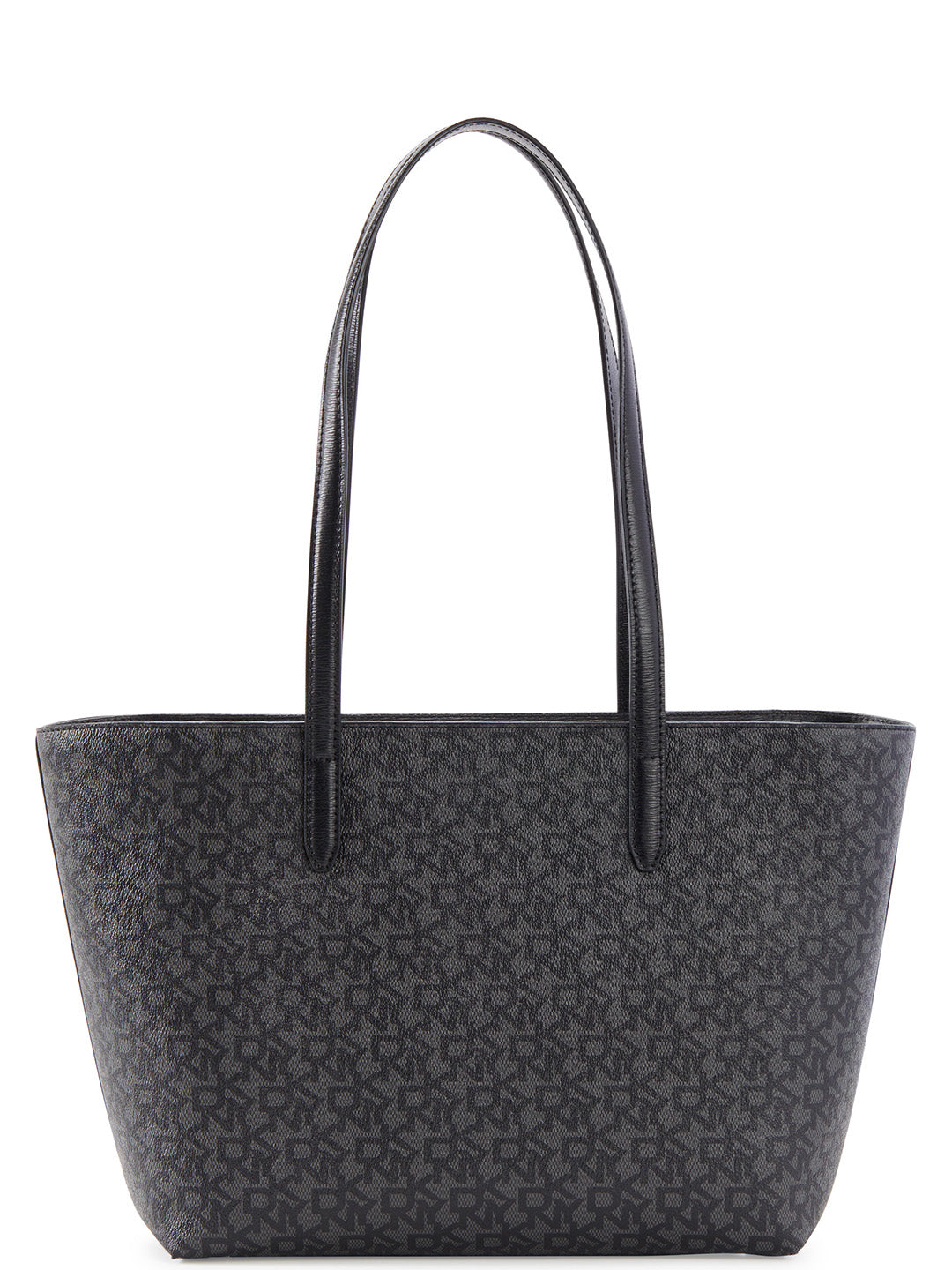 DKNY Women Black Printed Tote Bag