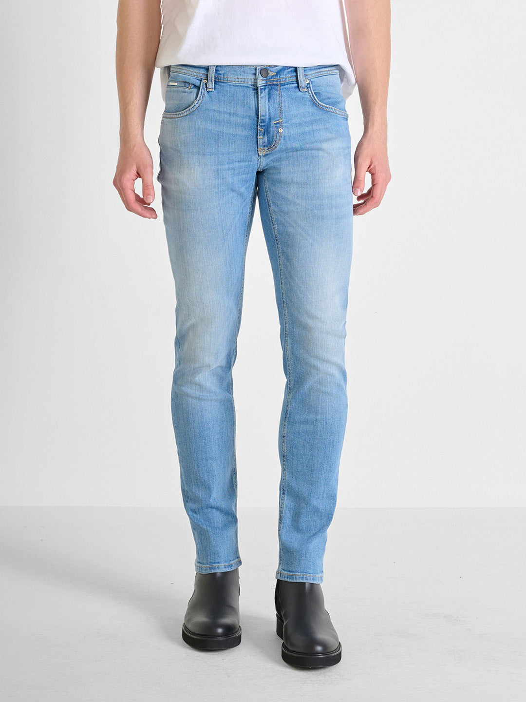 Antony Morato Men Blue Super Skinny Fit Washed Jeans