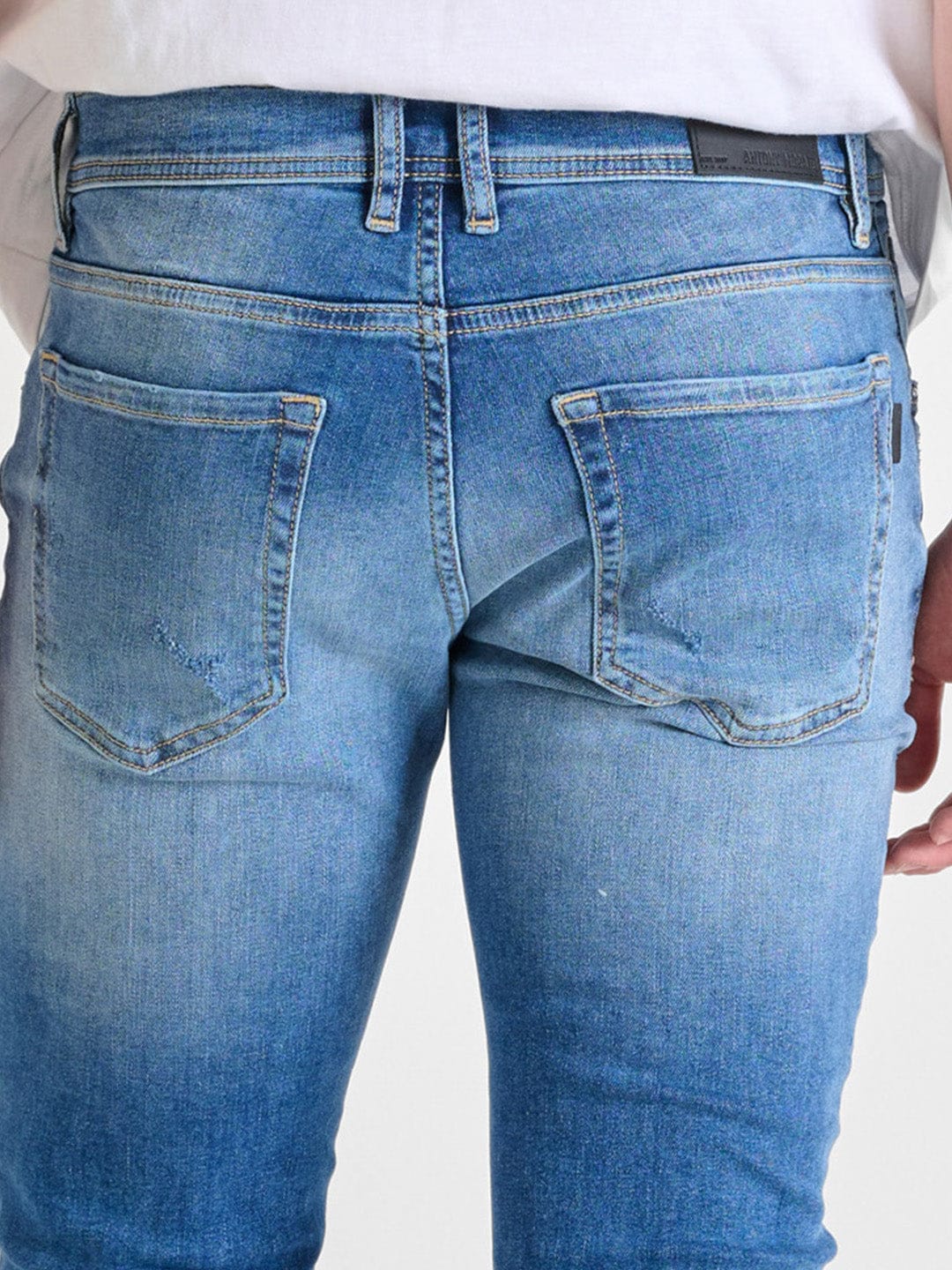 Antony Morato Men Blue Super Skinny Fit Washed Jeans