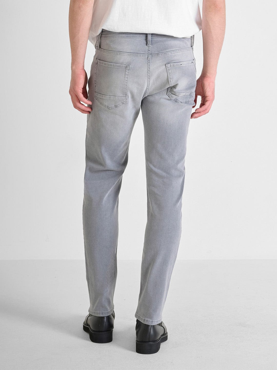 Antony Morato Men Grey Tapered Fit Washed Jeans