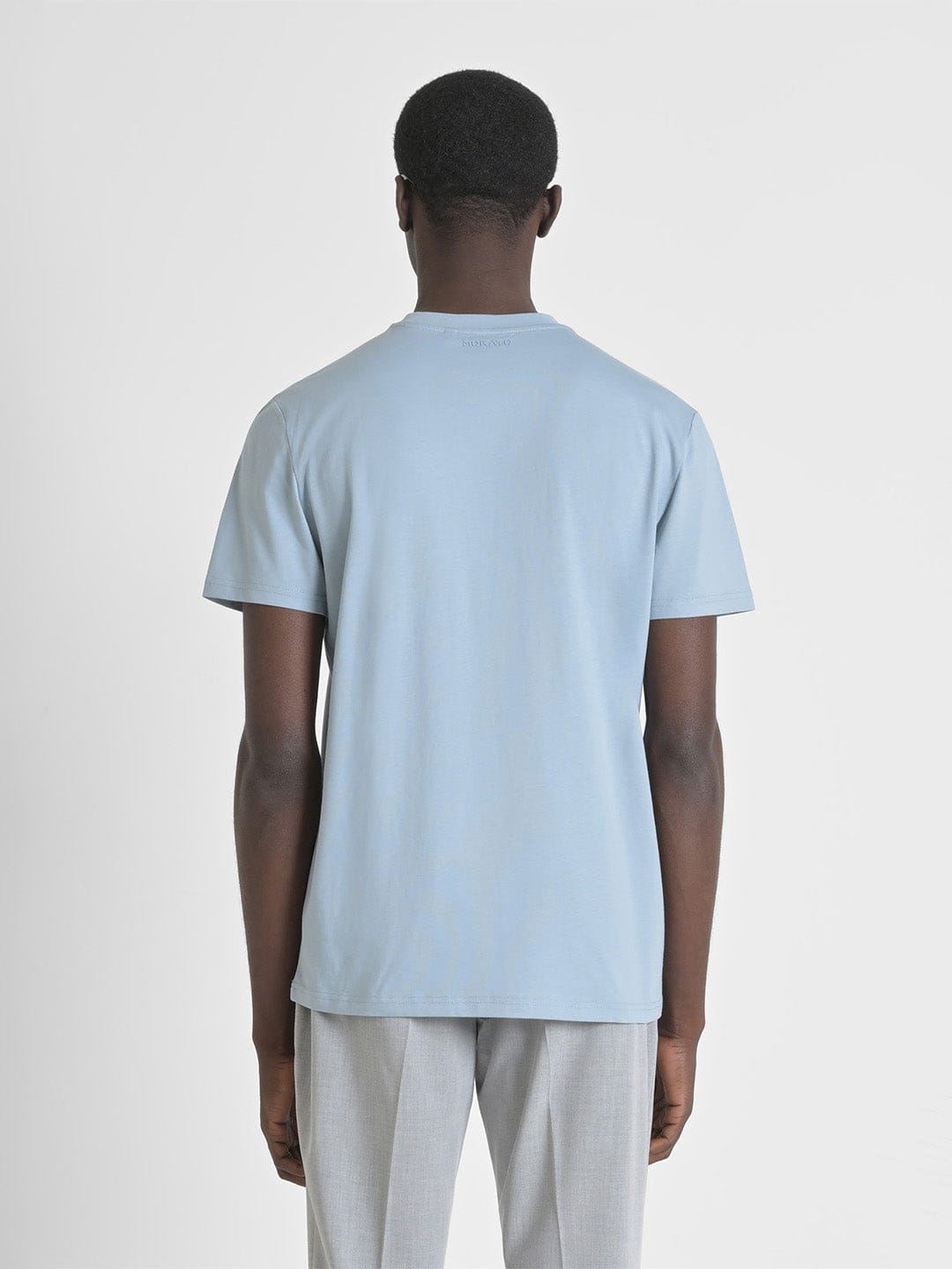 Antony Morato Men Blue Placement Print Round Neck Tshirt
