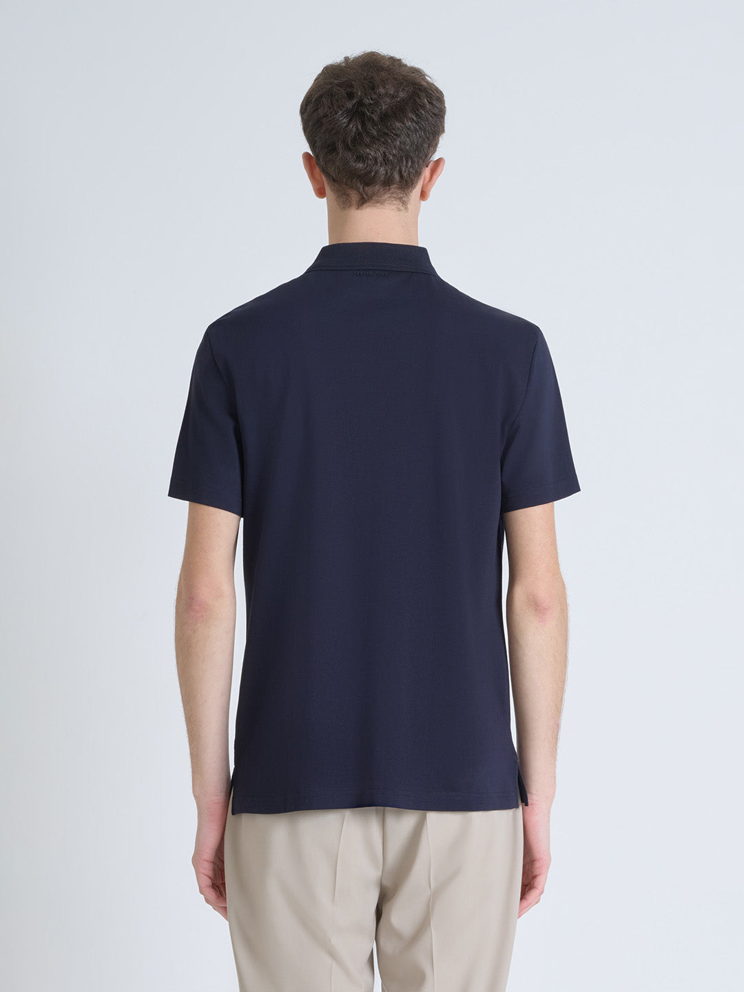 Antony Morato Men Blue Solid Polo Tshirt