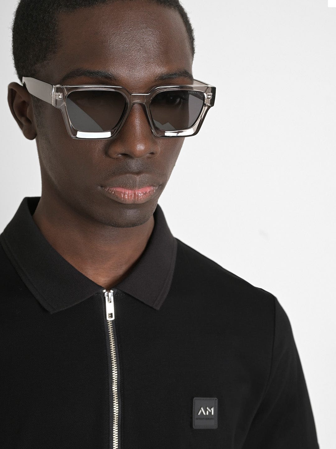 Antony Morato Men Black Solid Polo Tshirt