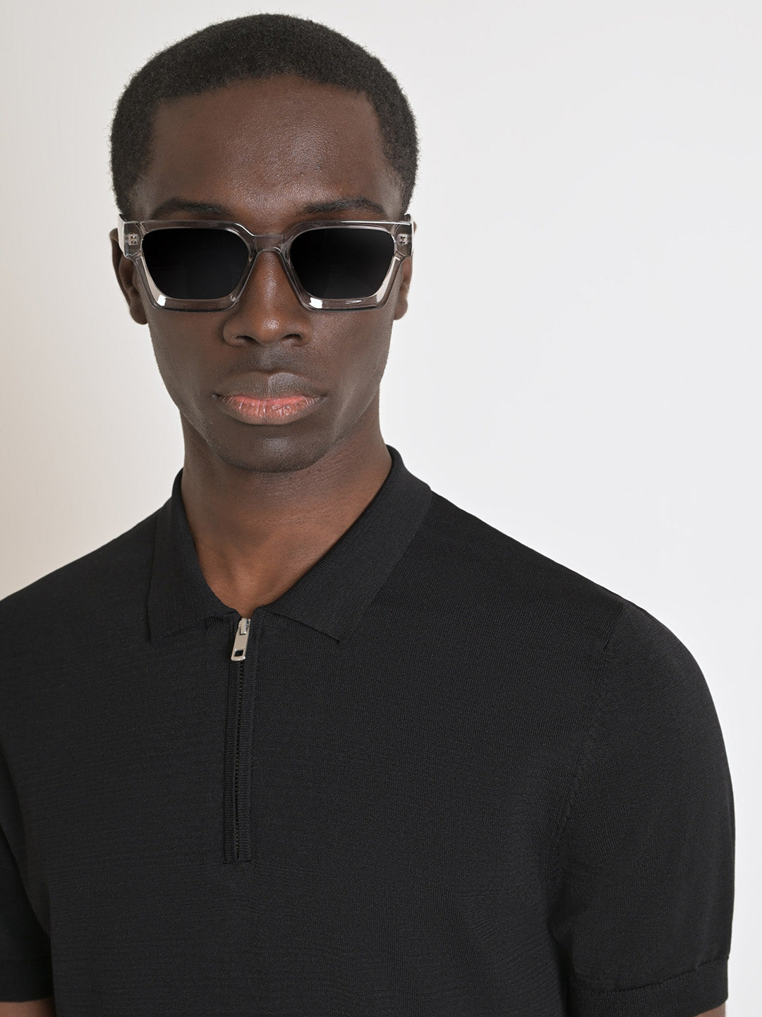 Antony Morato Men Polo Solid Black T-shirt