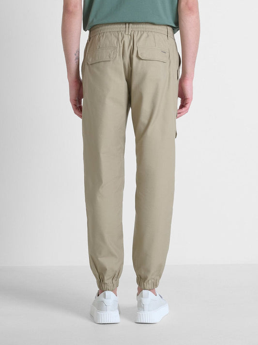 Antony Morato Men Beige Slim Fit Solid Trouser
