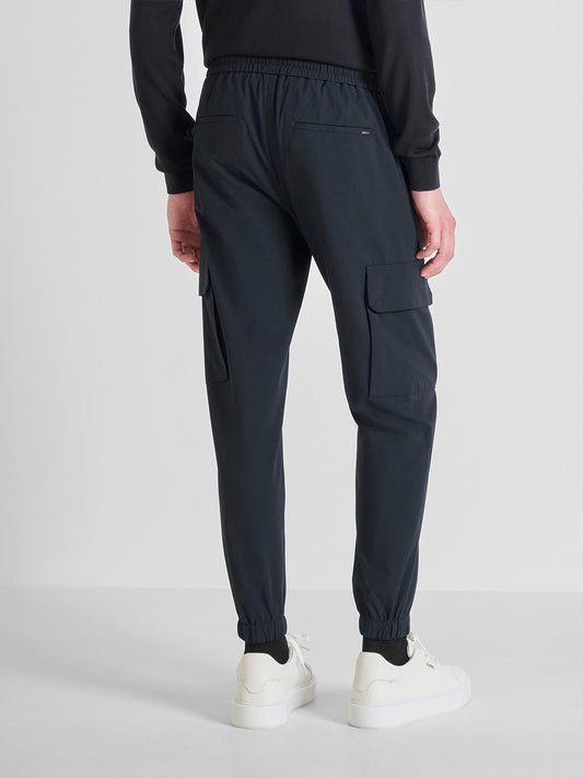 Antony Morato Men Straight Fit Blue Solid Trouser