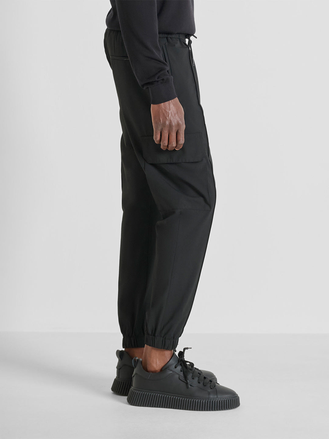 Antony Morato Men Straight Fit Black Solid Trouser
