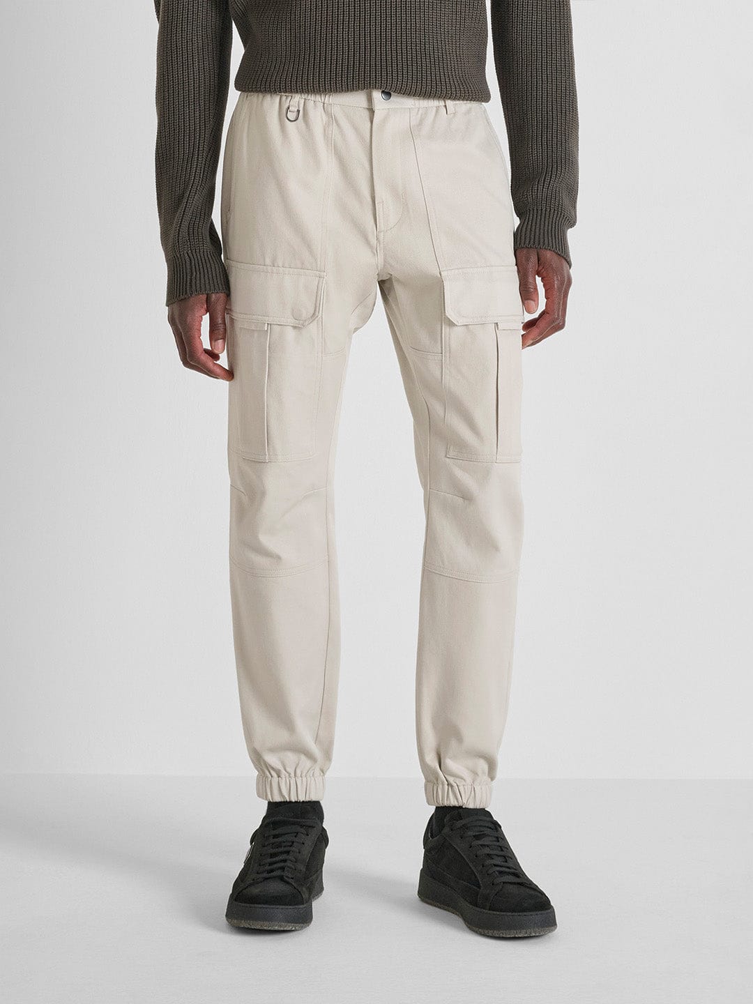 Antony Morato Men Straight Fit Off White Solid Trouser