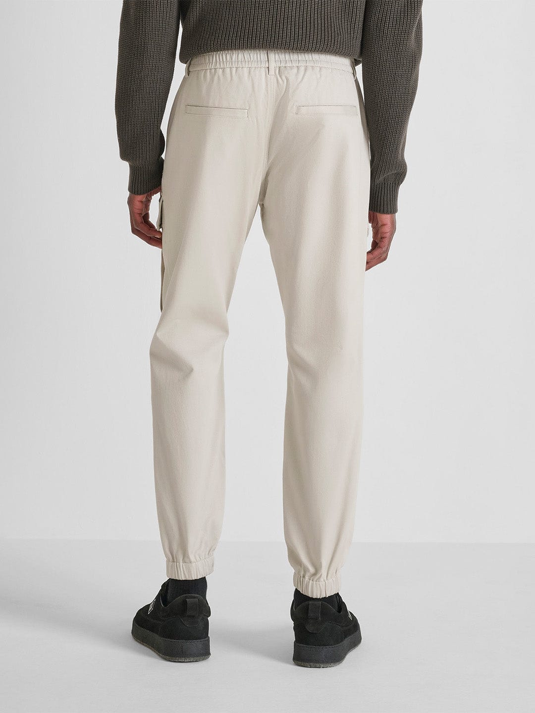 Antony Morato Men Straight Fit Off White Solid Trouser