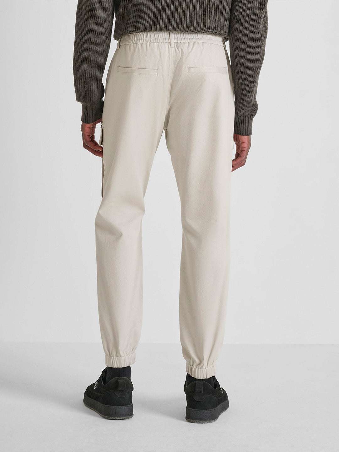 Antony Morato Men Straight Fit Off White Solid Trouser