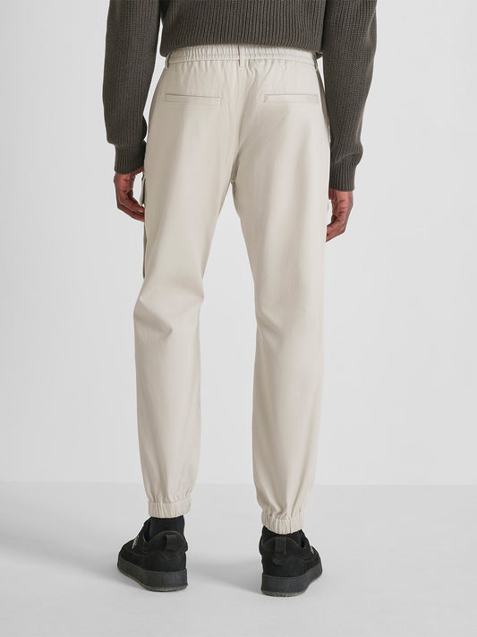 Antony Morato Men Straight Fit Off White Solid Trouser