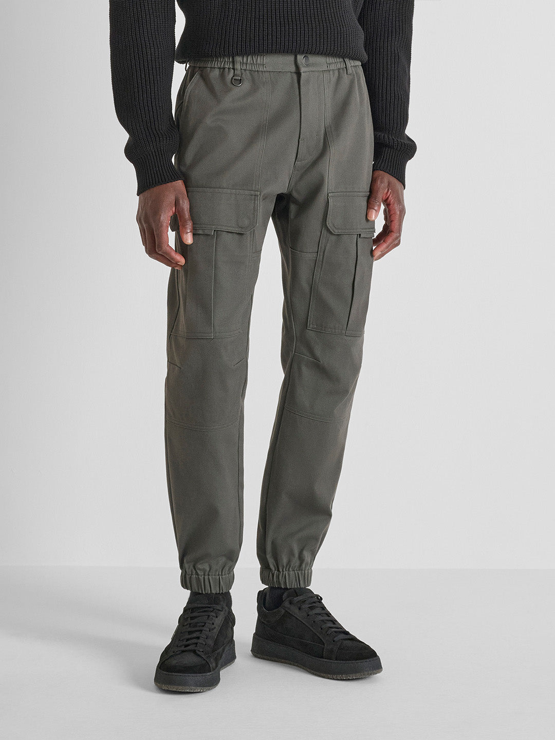 Antony Morato Men Straight Fit Green Solid Trouser