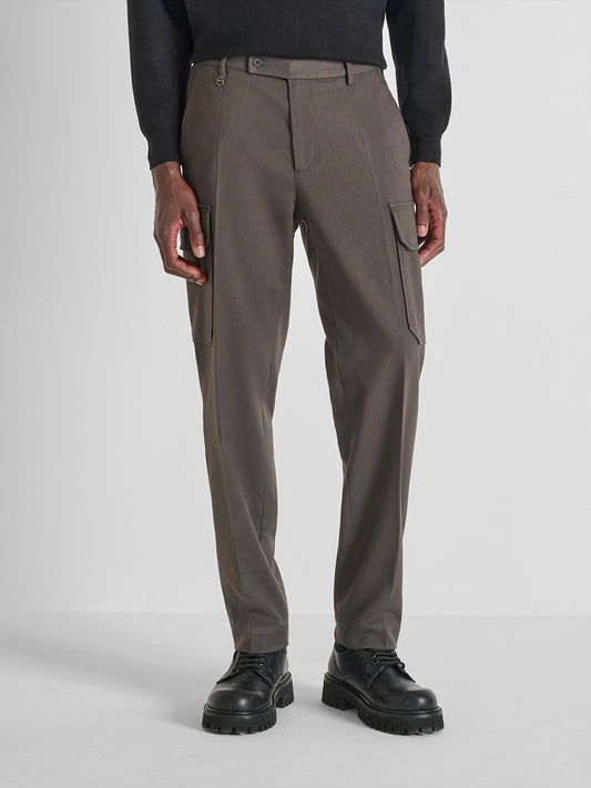 Antony Morato Men Straight Fit Green Solid Trouser