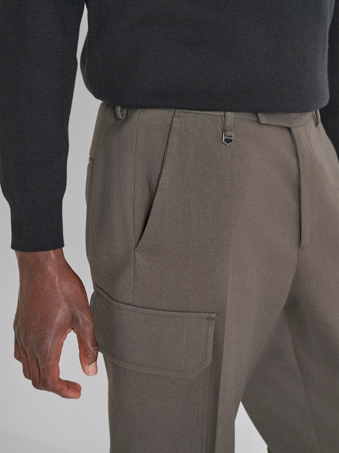 Antony Morato Men Straight Fit Green Solid Trouser