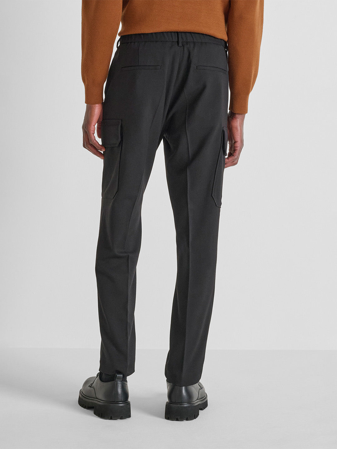 Antony Morato Men Straight Fit Black Solid Trouser