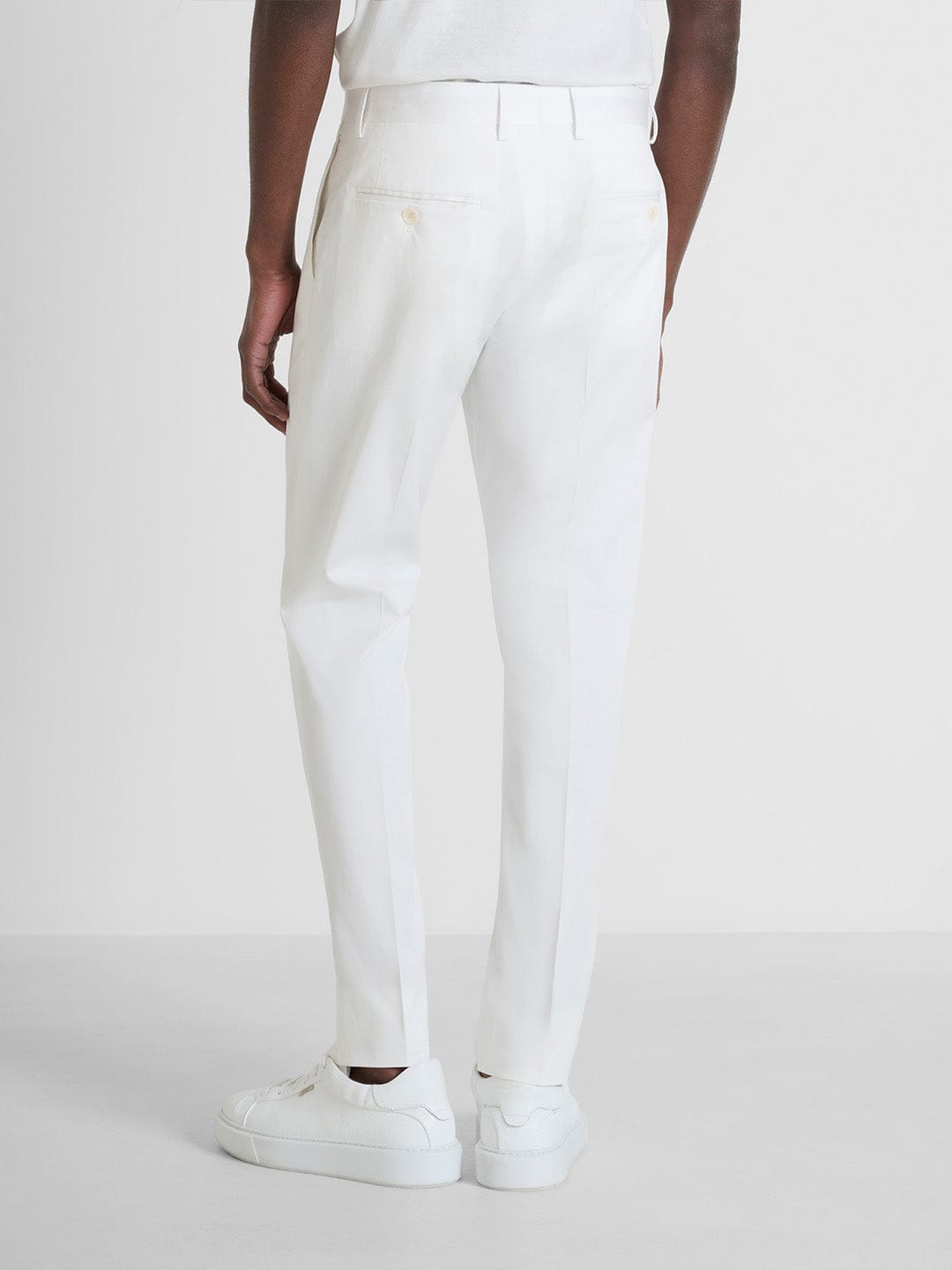 Antony Morato Men Cream Slim Fit Solid Trouser